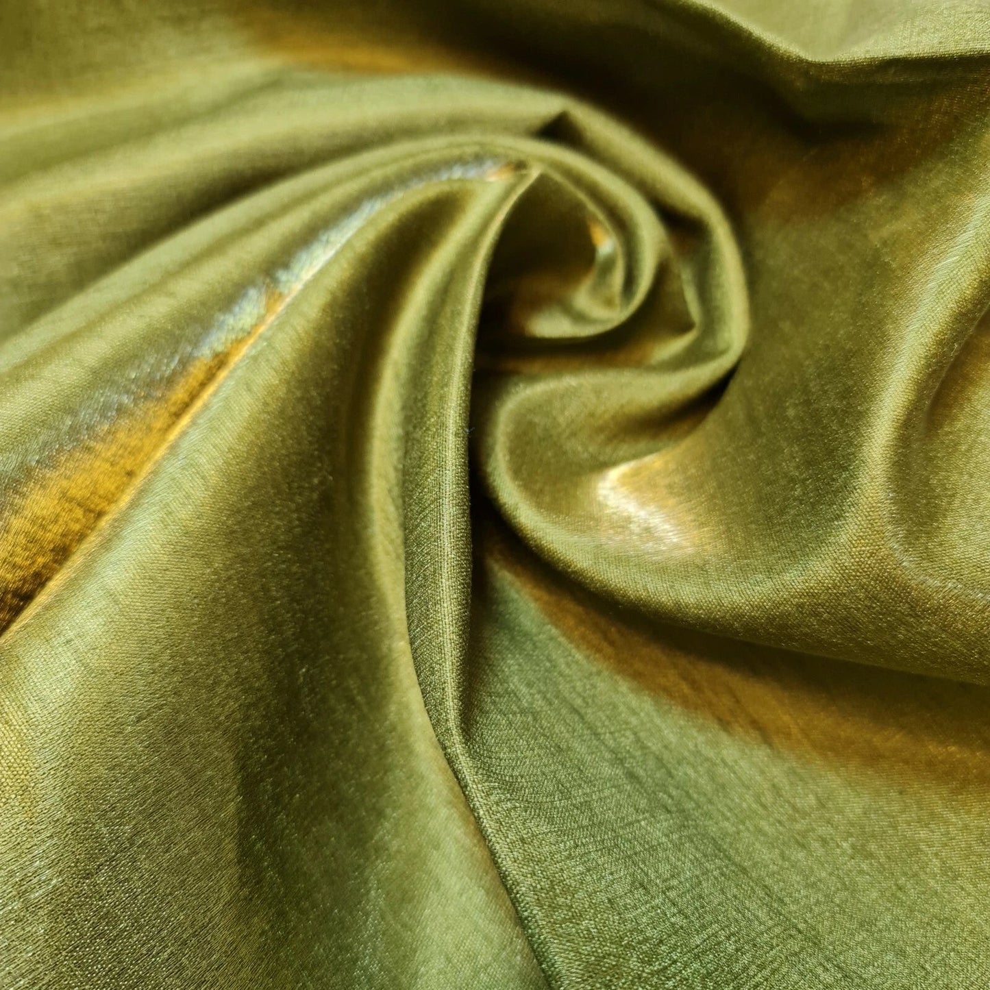 Plain Poly Faux Dupion Silk Fabric | 44" (112cm) Wide Shiny Dress, Craft & Patchwork Material – 25 Metre Bolt