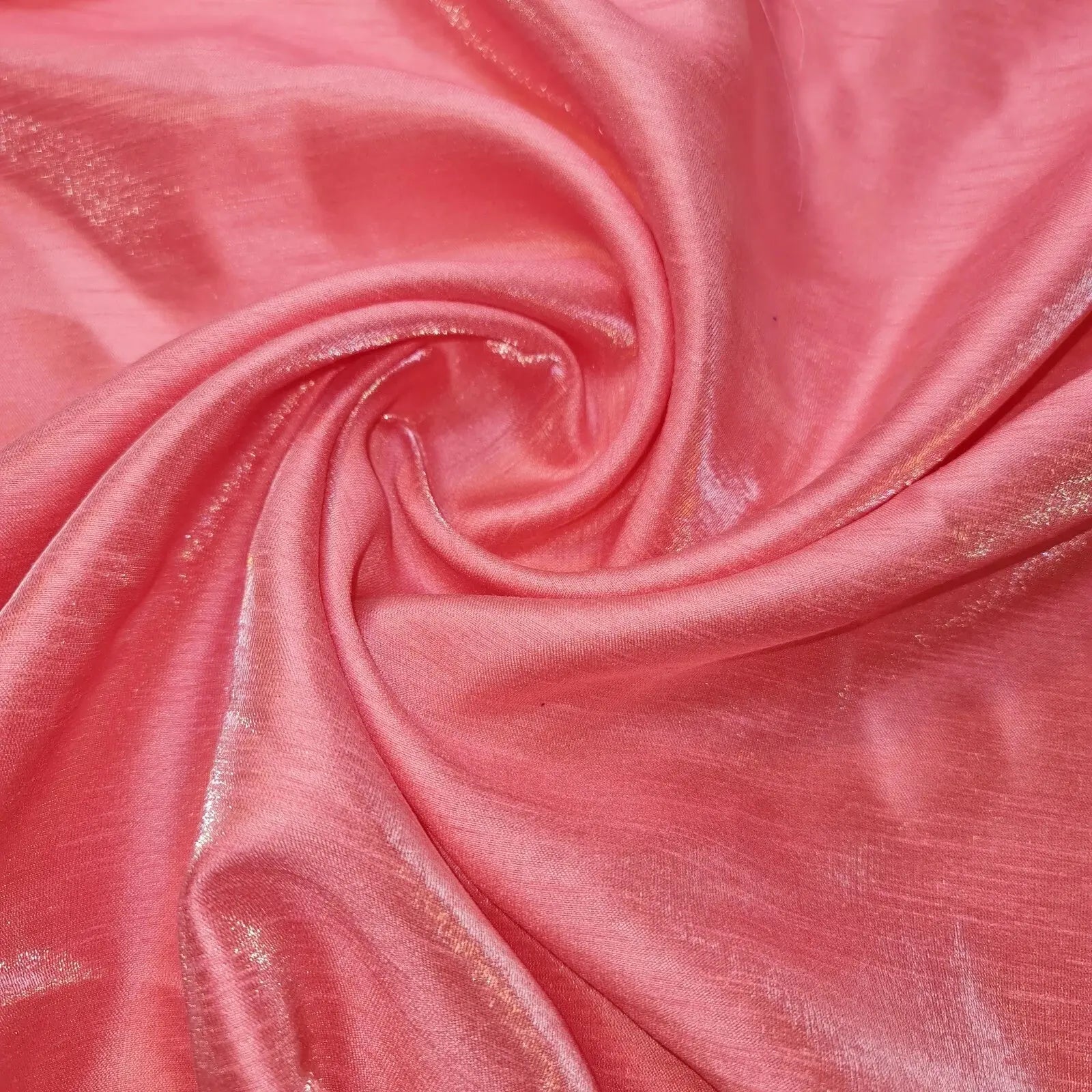 Poly Dupion Faux Raw Silk Fabric – Satin Finish 112cm (44") Wide Dress & Craft Material by the Metre