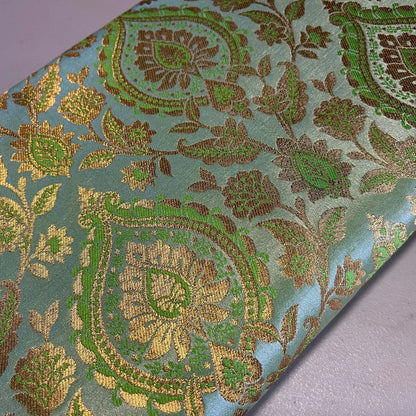 Metallic Floral Weave Brocade Fabric – 112cm (44") Wide – Dress, Craft & Costume Material – Sold by the Meter