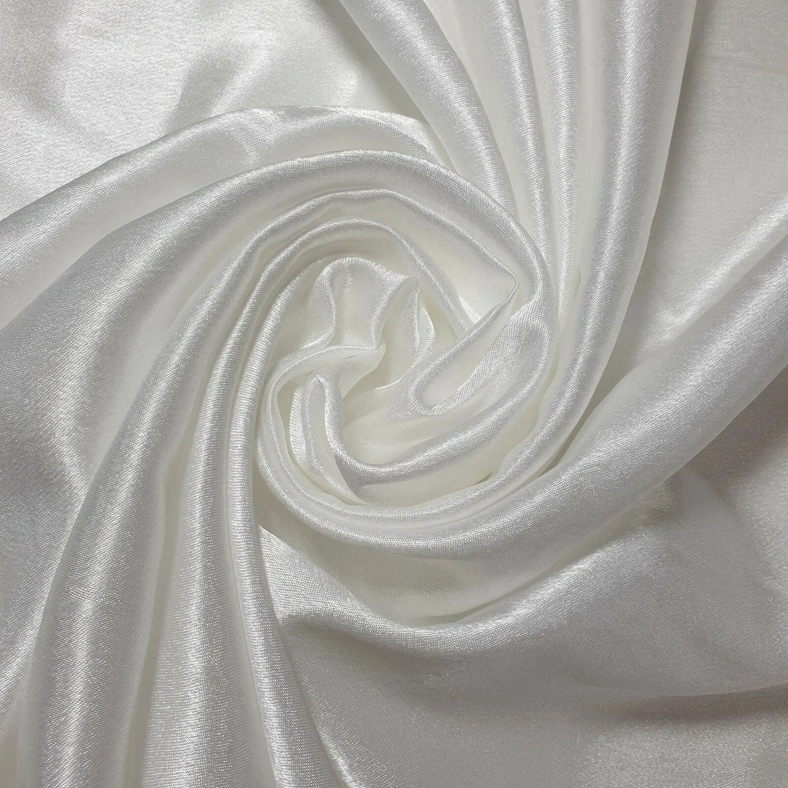 Satin Crepe Back Fabric – Plain 58" (147cm) Wide Silky Bridal & Evening Dress Fabric by the Metre
