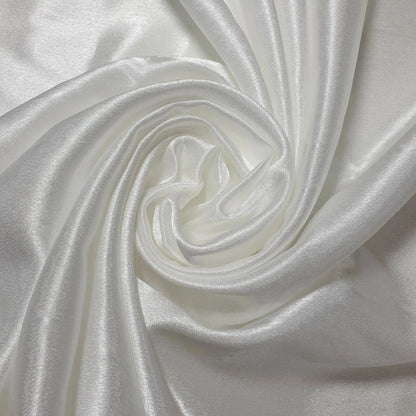 Satin Crepe Back Fabric – Plain 58" (147cm) Wide Silky Bridal & Evening Dress Fabric by the Metre