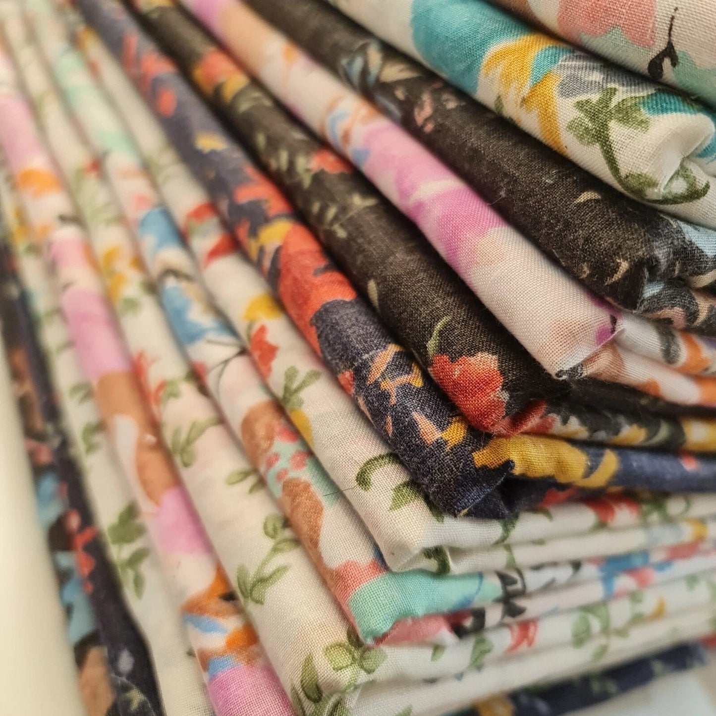 100% Cotton Vintage Floral Japanese Print Fabric | 58" (147cm) Wide Soft Dressmaking, Sarong & Draping Material – Sold by the Metre