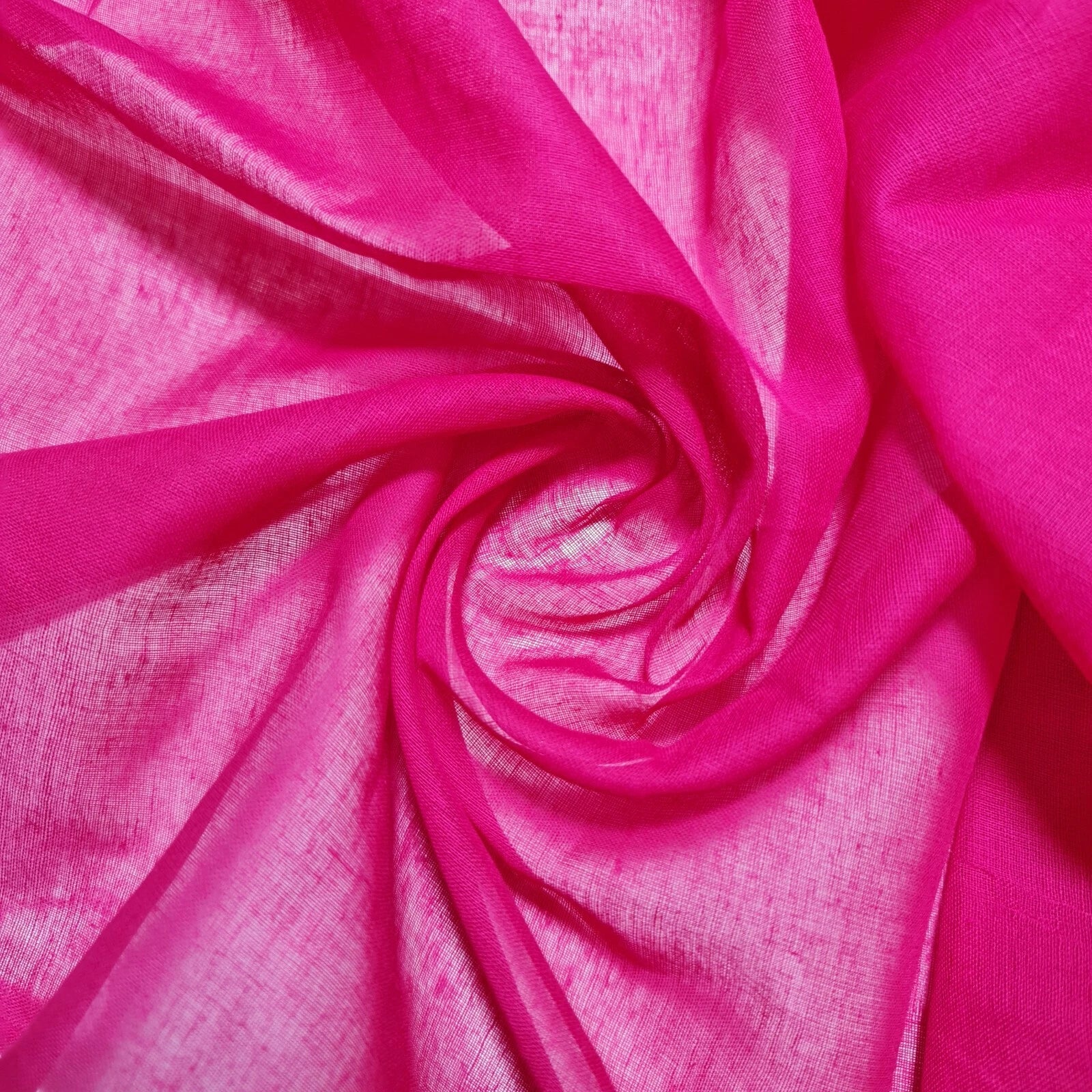 100% Cotton Muslin Fabric – Sheer Gauze Plain Weave for Dress Lining, Crafts & Cheesecloth  Hot Pink