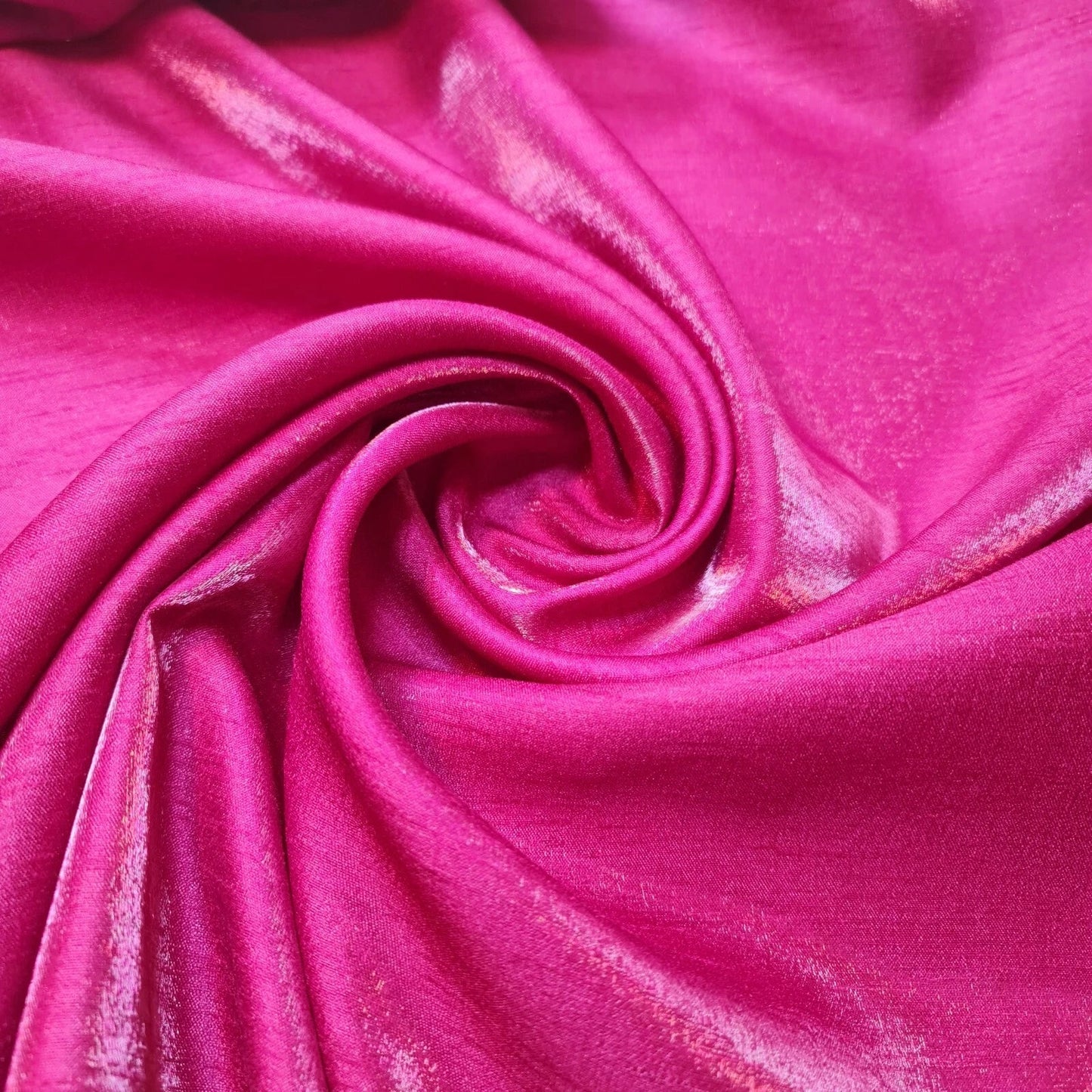 Plain Poly Faux Dupion Silk Fabric | 44" (112cm) Wide Shiny Dress, Craft & Patchwork Material – 25 Metre Bolt