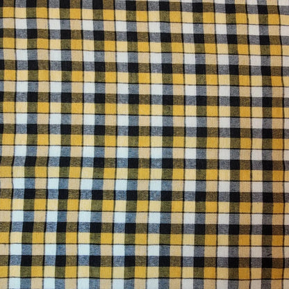 100% Cotton Gingham Woven Fabric | 1/8" Plaid Check 36" (91cm) Wide Dressmaking, Craft & Quilting Material – Sold by the Meter