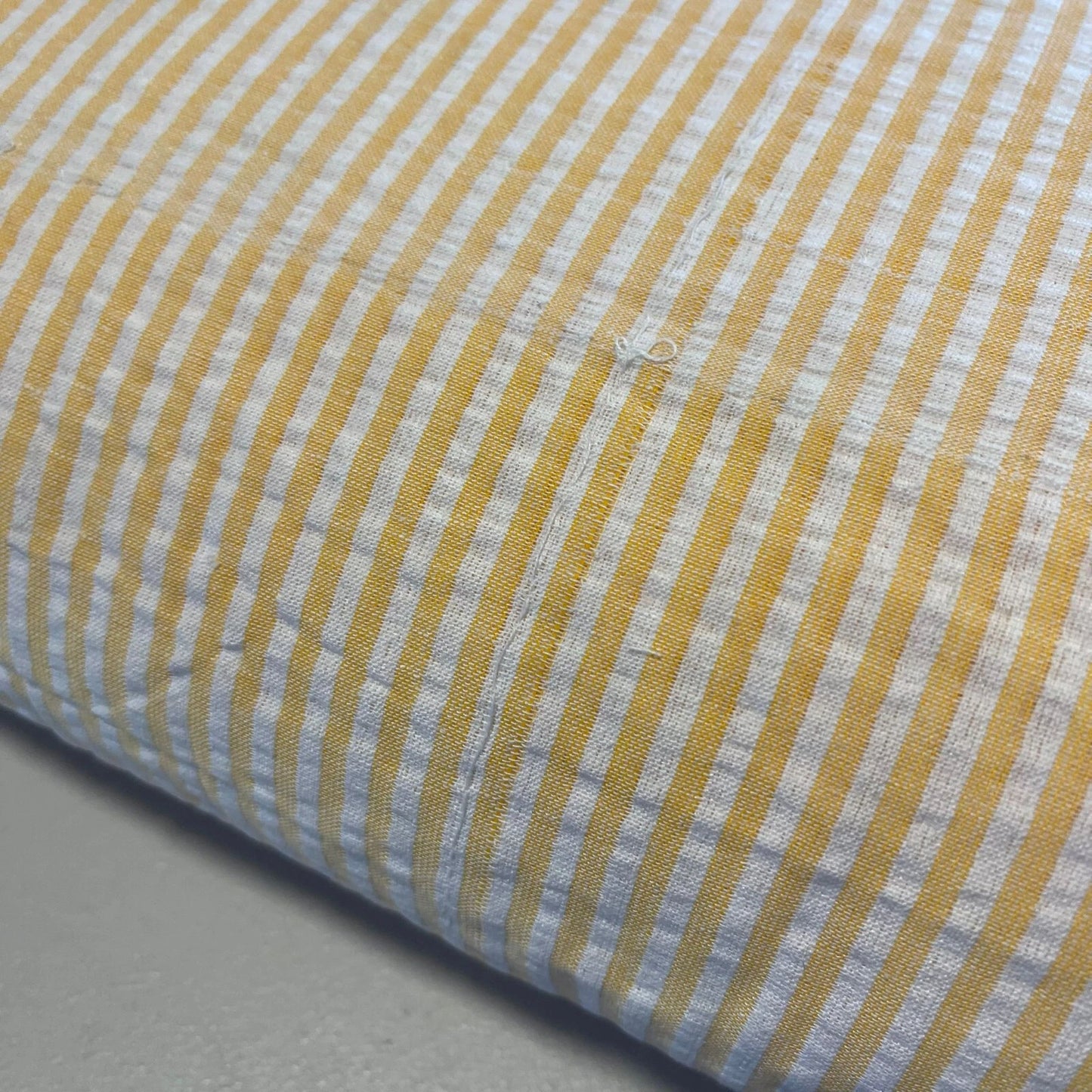 100% Cotton Seersucker Crush Stripe Fabric | 44" (112cm) Wide Costume, Dress & Craft Material – Sold by the Meter