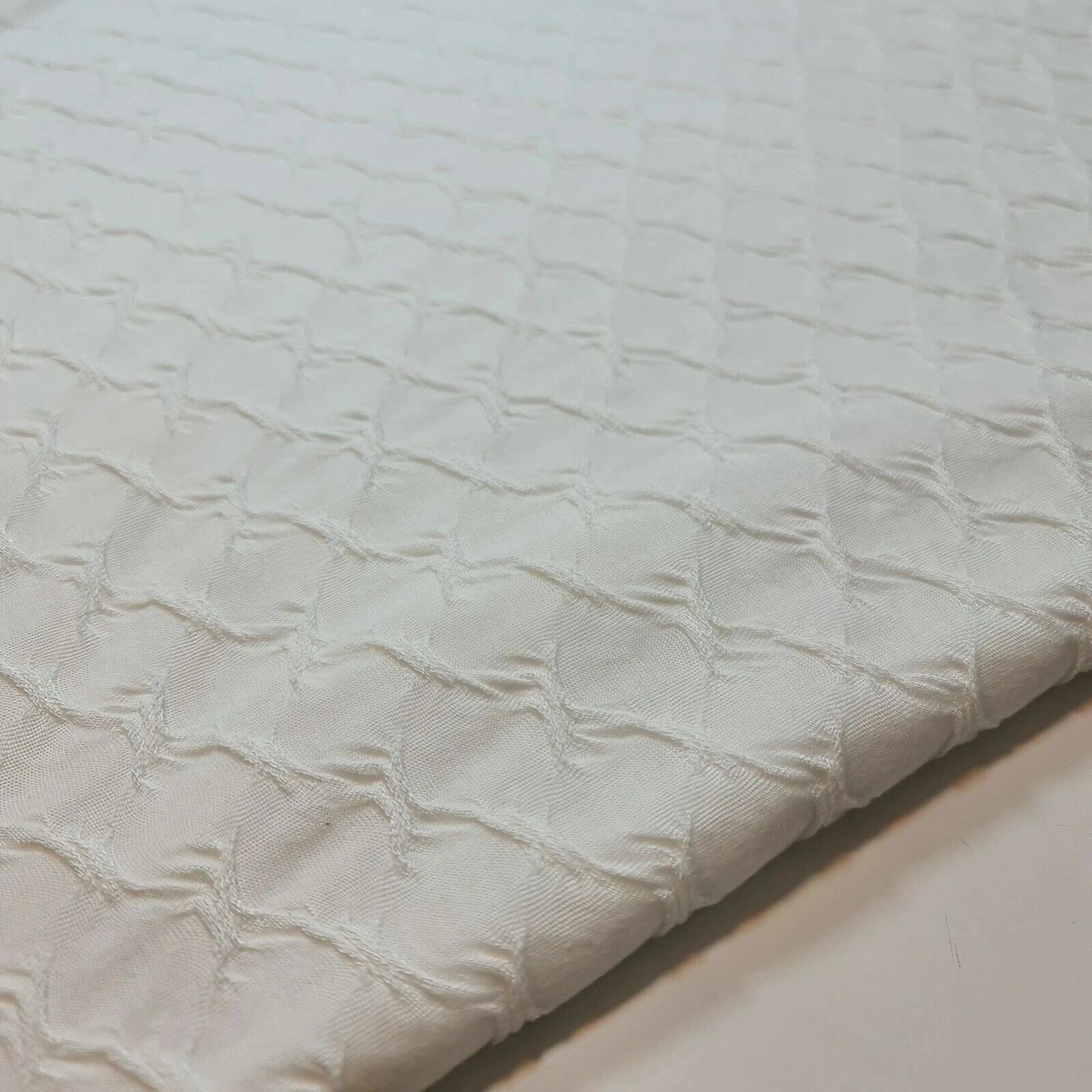 Plain & Printed Ribbed / Waffle Stretch Jersey Fabric | 58