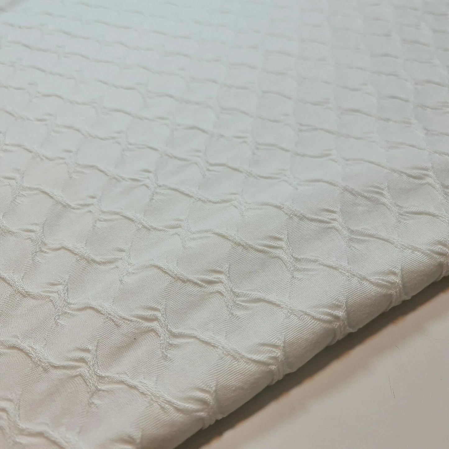 Plain & Printed Ribbed / Waffle Stretch Jersey Fabric | 58" (147cm) Wide Viscose Polyester Spandex 4-Way Stretch Dress & Craft Material – Sold by the Metre