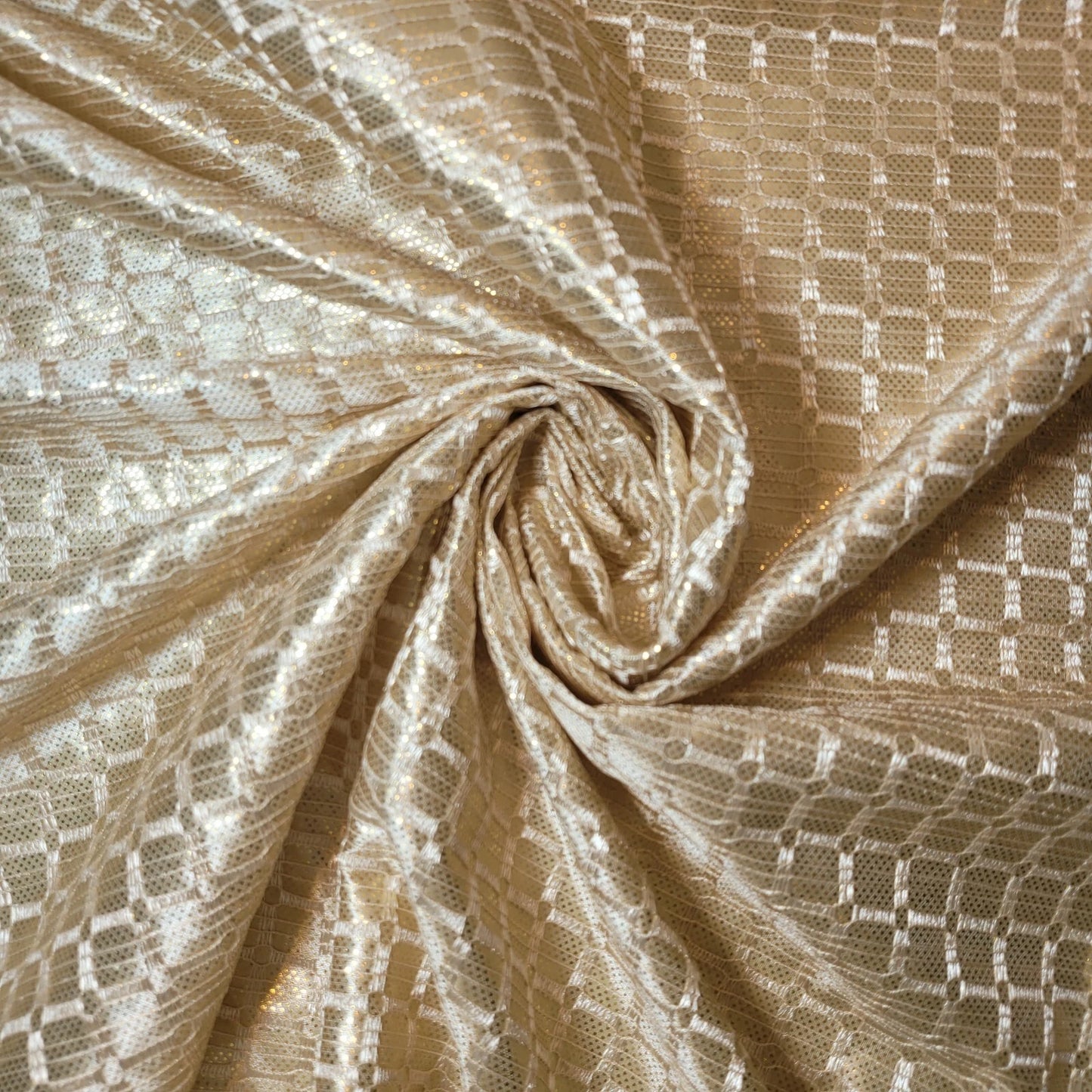 Premium Satin Bonded Lace Fabric | 58" (147cm) Wide Designer Dressmaking & Craft Material – Sold by the Metre