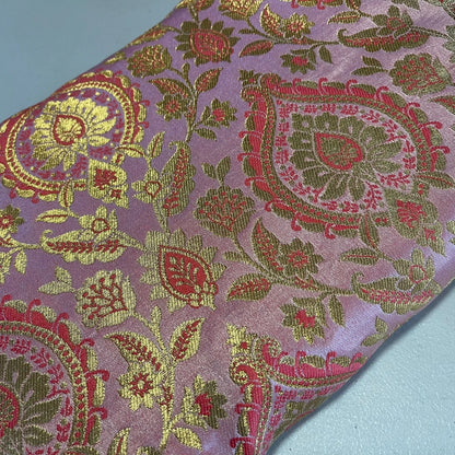 Metallic Floral Weave Brocade Fabric – 112cm (44") Wide – Dress, Craft & Costume Material – Sold by the Meter