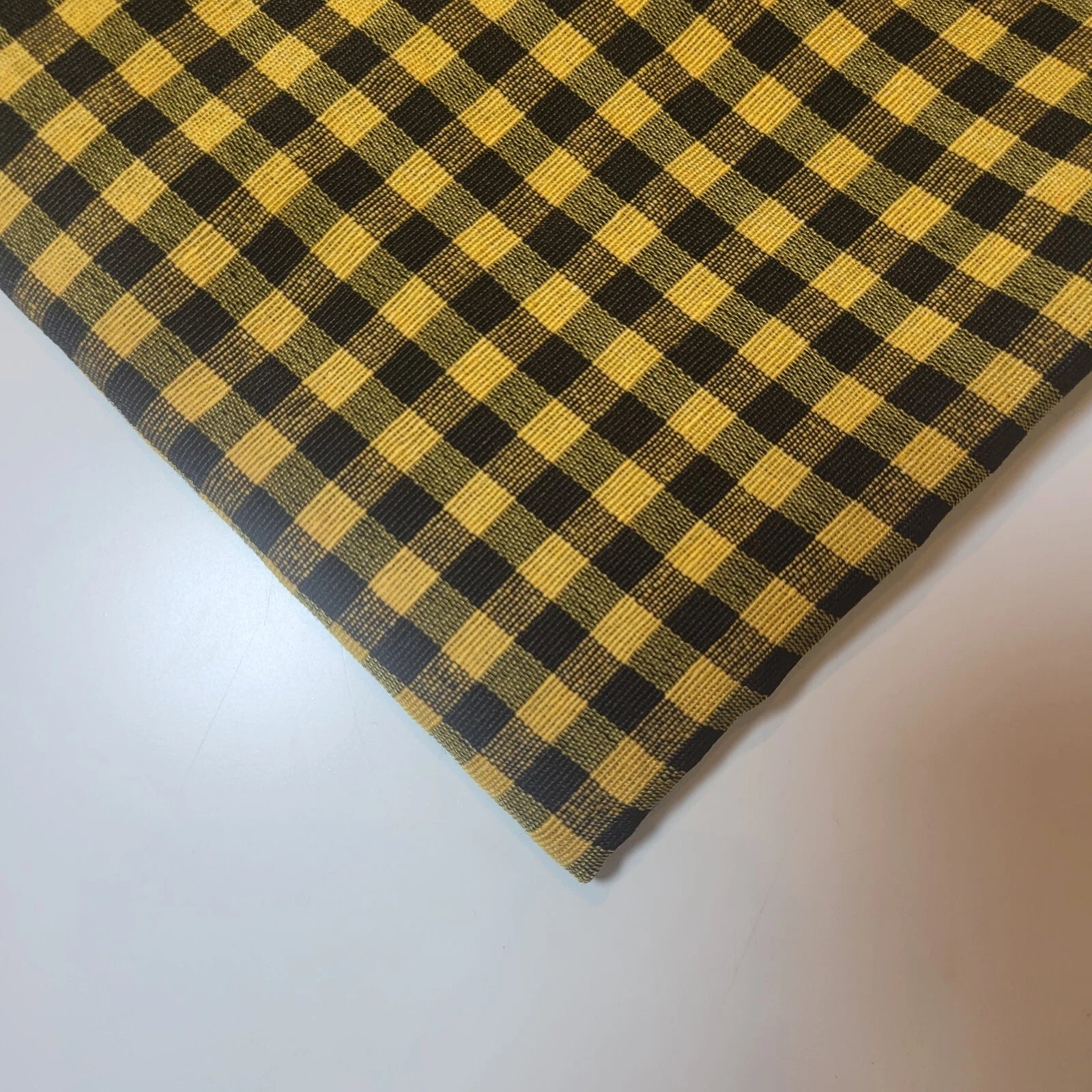 100% Cotton Gingham 1/8" Check Plaid Fabric | Parna Patka Dastaar Cloth for Sewing & Crafts – 23 Meter Roll