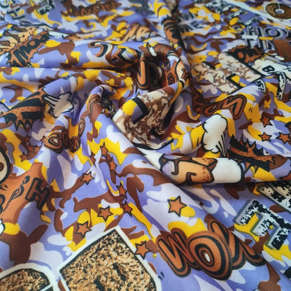 Scuba & Scuba Crepe Jersey Stretch Fabric | Printed Dress & Craft Material – Tartan, Floral, Paisley & Novelty Designs | 58" (147cm) Wide – Sold by the Metre