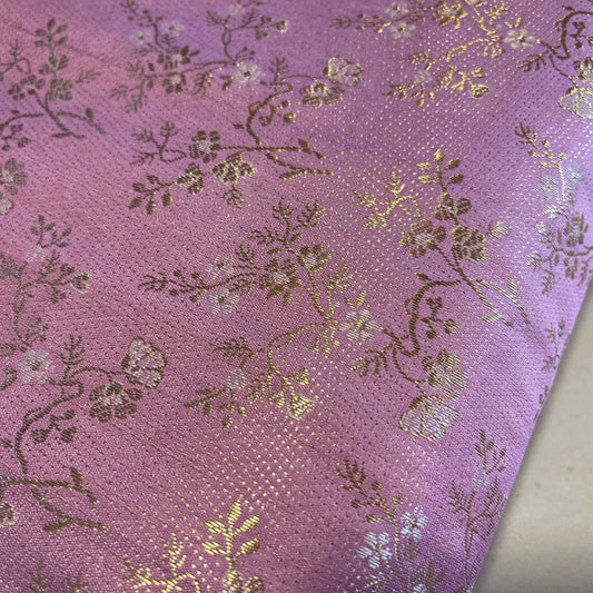 Metallic Floral Blossom Brocade Fabric Dress Craft Costume Material 44" Wide By The Meter