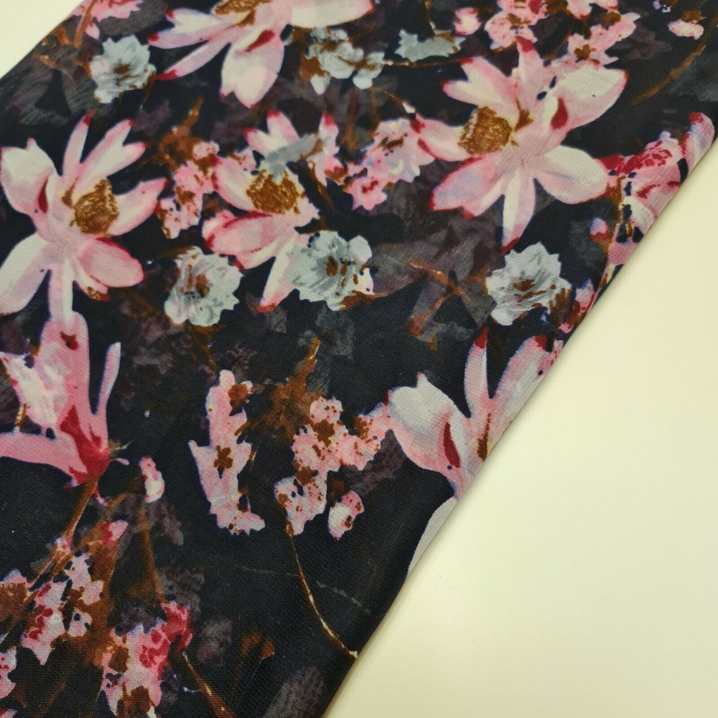 Floral Printed Polyester Georgette and Sheer Chiffon Fabric – Summer Dress Material