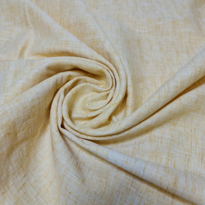 Melange Linen-Look Khadi Cotton Fabric – 44" Wide Soft Plain Material for Dress, Craft & Curtains