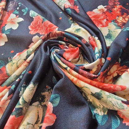 Printed ITY Jersey Fabric | 58" (147cm) Wide Nylon Lycra 4-Way Stretch Spandex for Dresses & Swimwear – Sold by the Metre