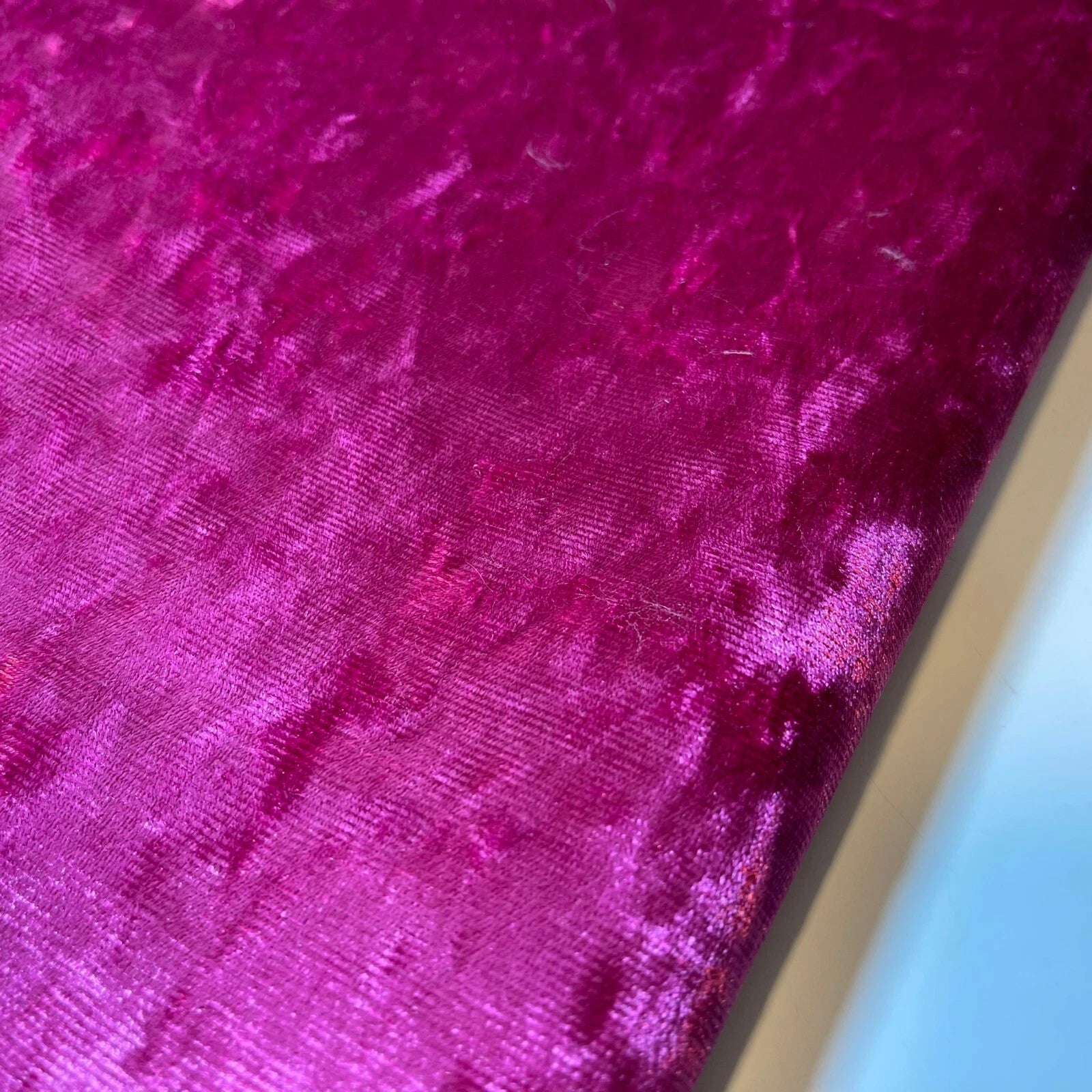 Plush Printed, Plain & Crushed Velvet Fabric | 58" (147cm) Wide Soft Upholstery, Cushion & Curtain Material – Sold by the Meter