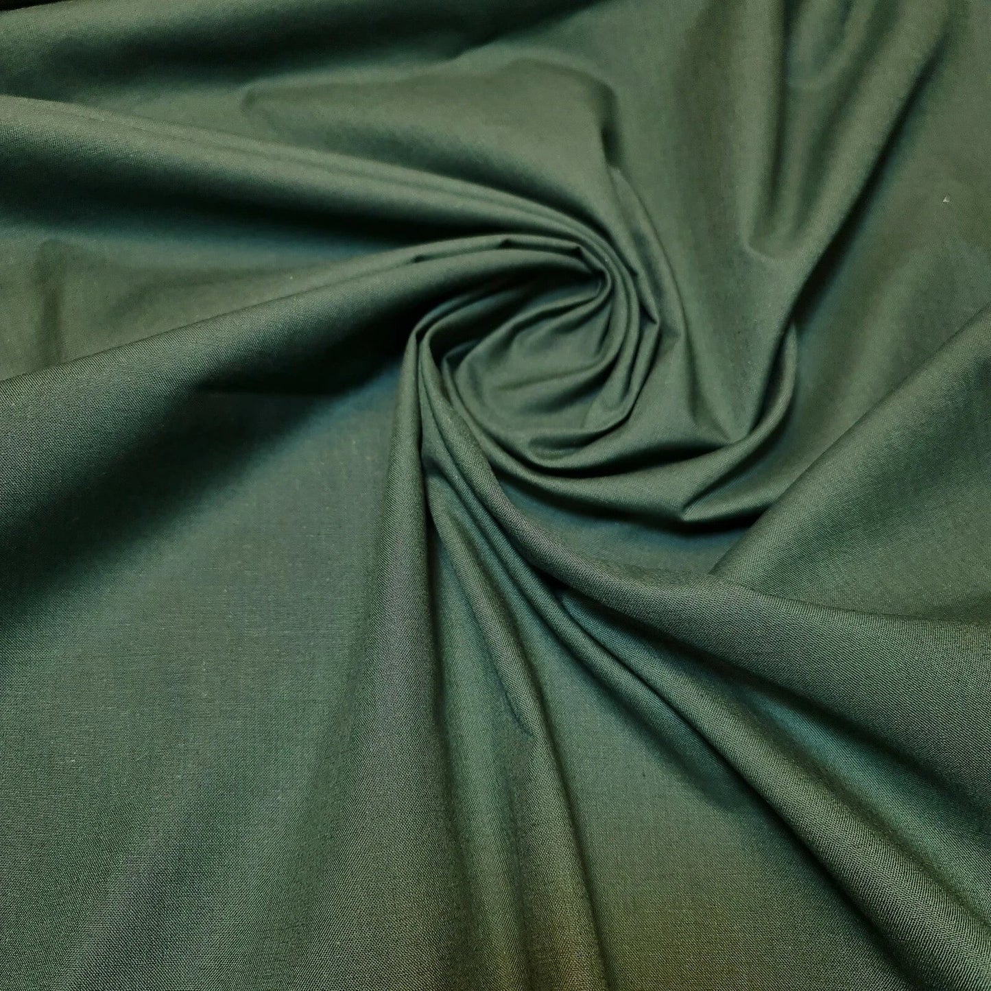 100% Cotton Plain Woven Poplin Fabric | 58" (147cm) Wide Dressmaking, Craft & Quilting Material – Sold by the Metre  Bottle Green