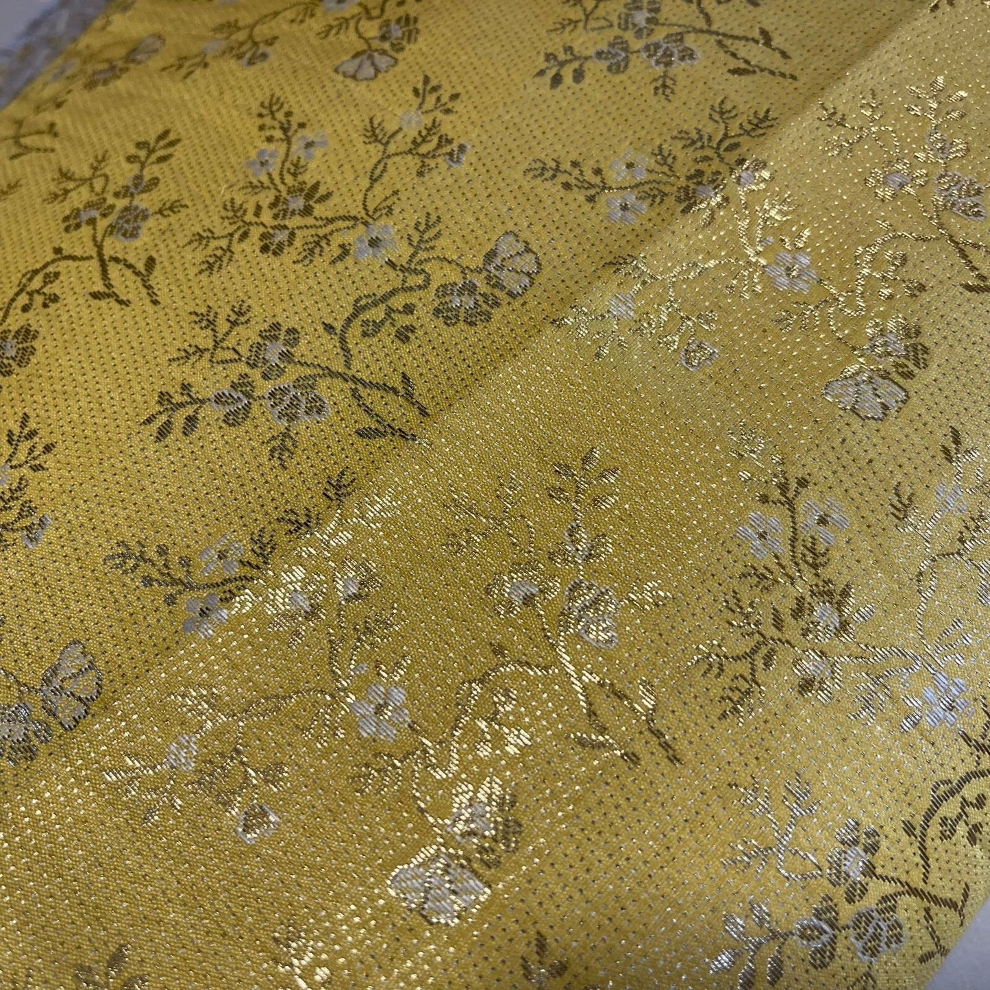 Metallic Floral Blossom Brocade Fabric – 112cm (44") Wide – Dress, Craft & Costume Material – Sold by the Meter