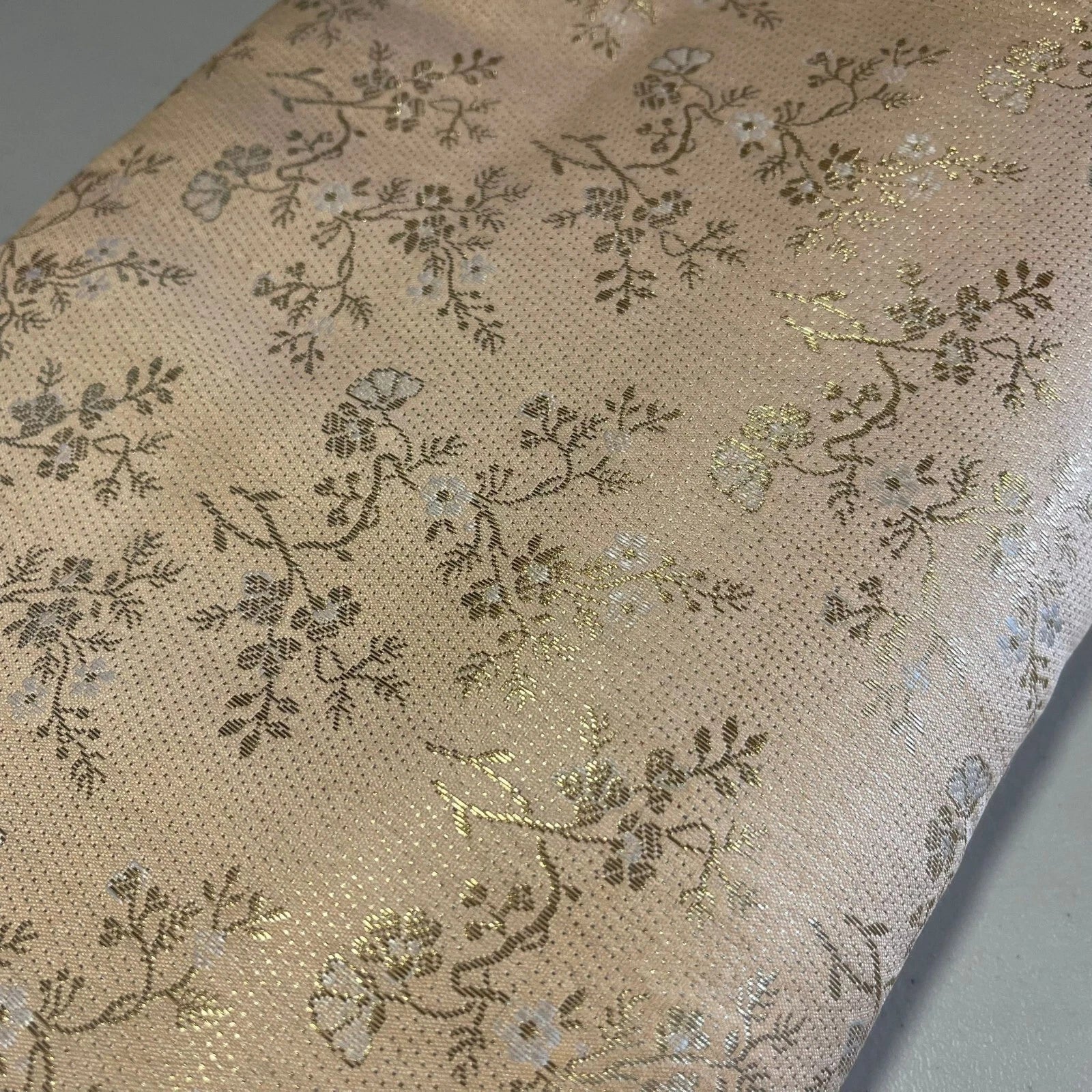 Metallic Floral Blossom Brocade Fabric – 112cm (44