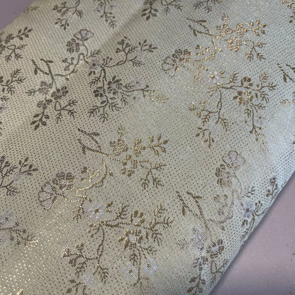 Metallic Floral Blossom Brocade Fabric – 112cm (44") Wide – Dress, Craft & Costume Material – Sold by the Meter