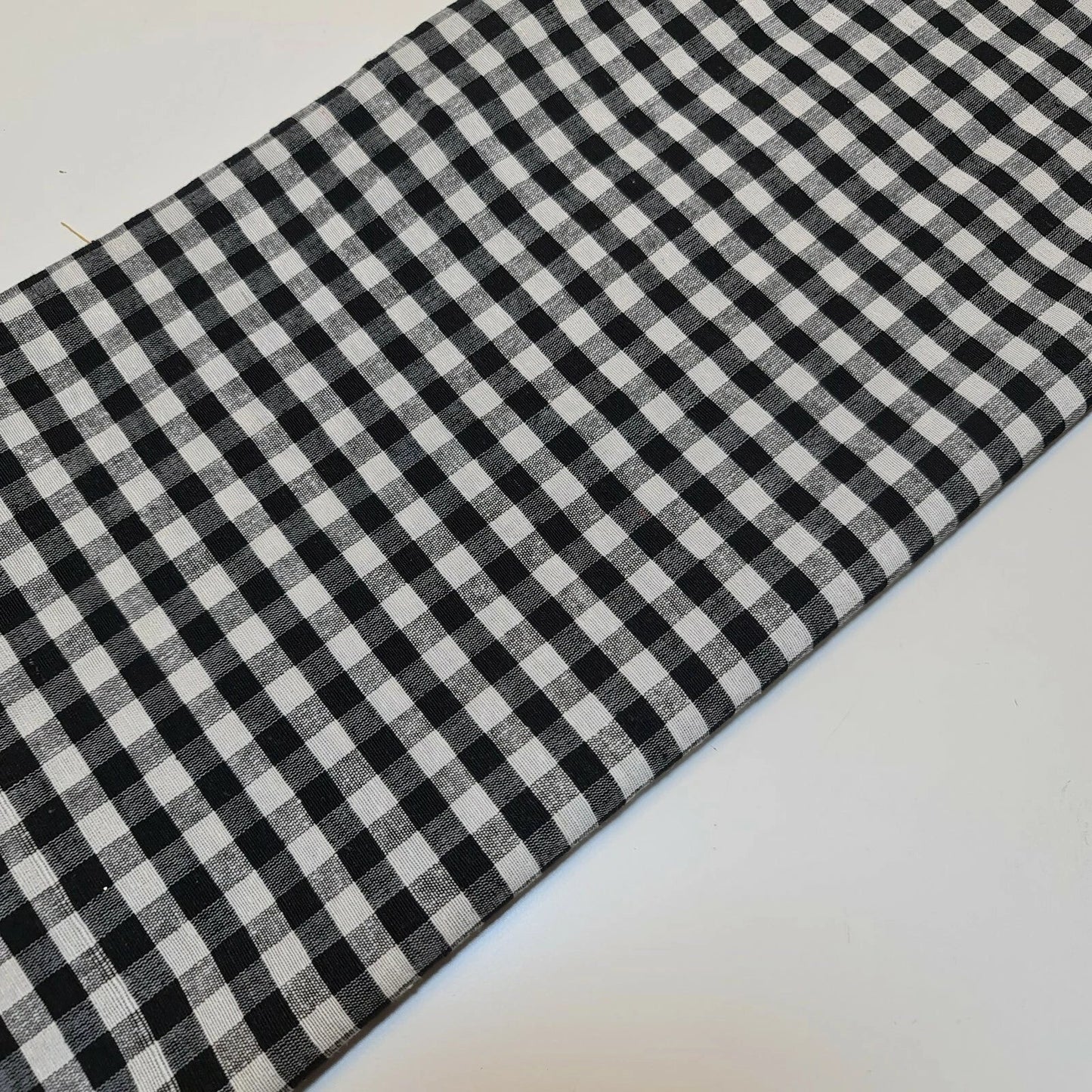 100% Cotton Gingham 1/8" Check Plaid Fabric | Parna Patka Dastaar Cloth for Sewing & Crafts – 23 Meter Roll