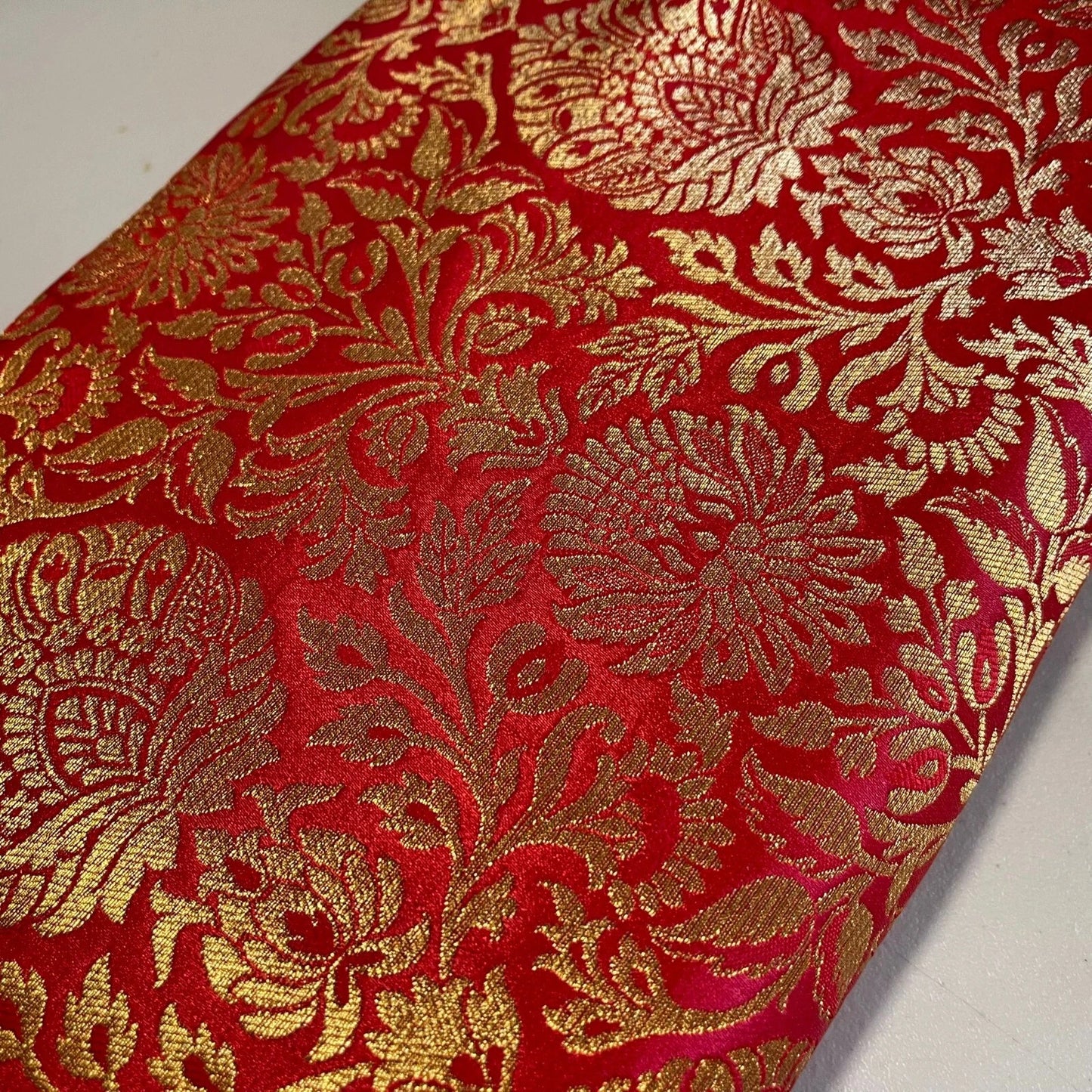 Damask Metallic Brocade Floral Fabric – 112cm (44") Wide – Dress, Craft & Costume Material – Sold by the Meter - Textile Station