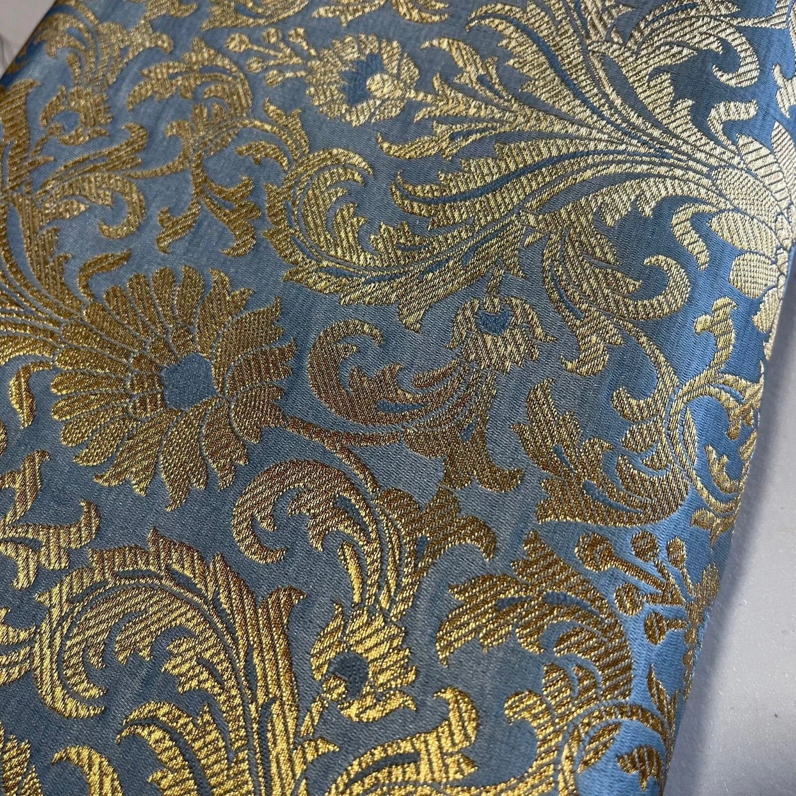 Damask Metallic Brocade Floral Fabric – 112cm (44") Wide – Dress, Craft & Costume Material – Sold by the Meter - Textile Station