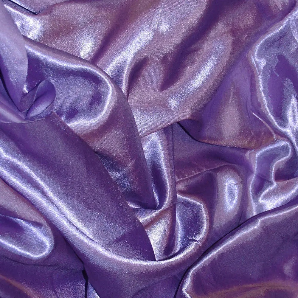Poly Silk Satin Fabric – Luxury Plain 58" (147cm) Wide Shiny Dressmaking & Wedding Fabric by the Metre