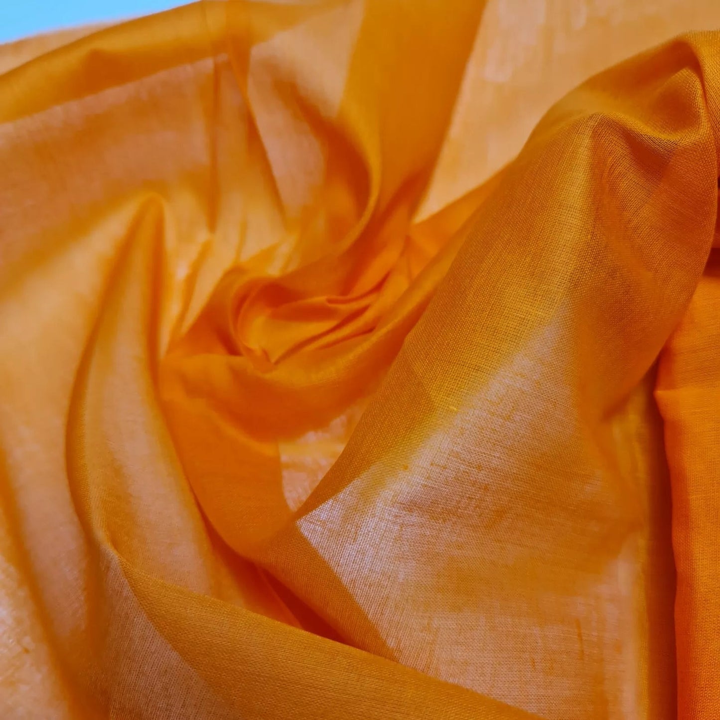 100% Cotton Muslin Fabric – Sheer Gauze Plain Weave for Dress Lining, Crafts & Cheesecloth  Orange