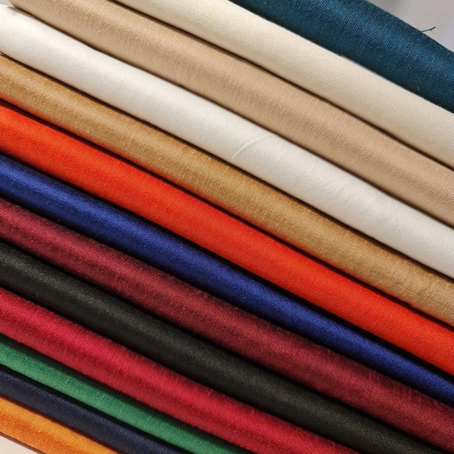 100% Cotton Sateen Fabric | 44" (112cm) Wide Soft Dressmaking, Curtain Lining & Craft Material – Sold by the Metre