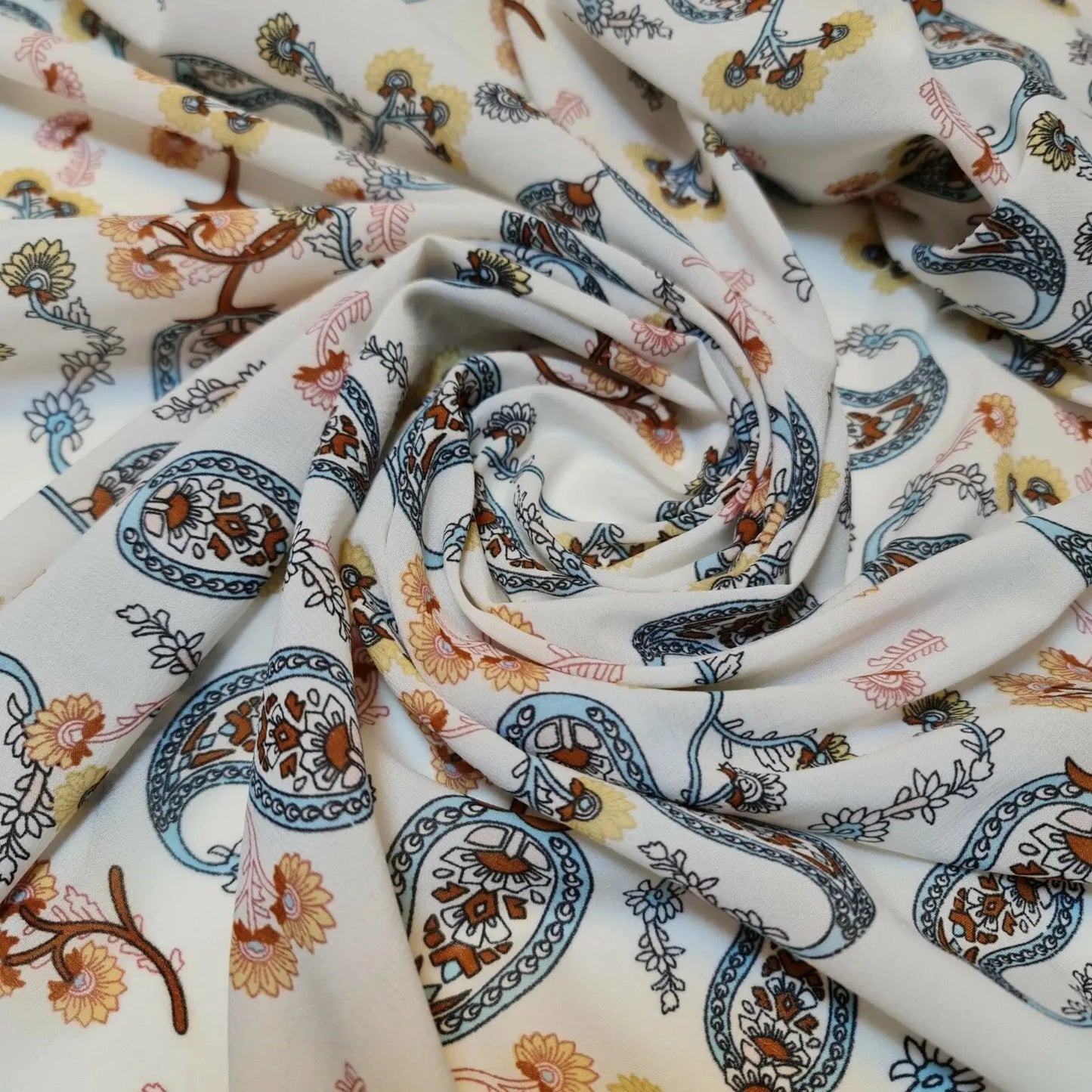 Floral, Animal & Paisley Printed Fabric | 58" (147cm) Wide Georgette, Chiffon & Crepe Dressmaking Material – Sold by the Metre