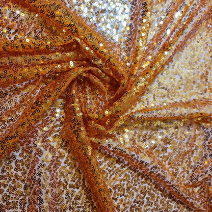 Sequin Fabric | Sparkly Shiny Bling Dress, Craft & Table Drape Material – 58" (147cm) Wide with 50" Embroidered Sequins – Sold by the Metre