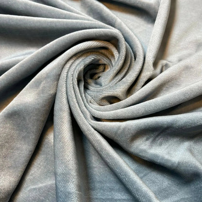 Plain Velvet Fabric – Soft Stretch Velour 147cm (58") Wide by the Metre