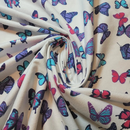 100% Cotton Brushed Flannel Winceyette Fabric | 44" (112cm) Wide Printed Quilting, Sewing & Craft Material – Sold by the Meter