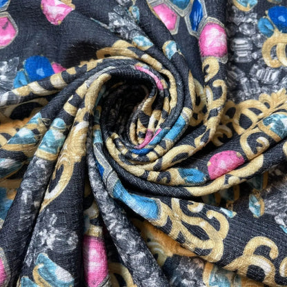 Scuba & Scuba Crepe Jersey Stretch Fabric | Printed Dress & Craft Material – Tartan, Floral, Paisley & Novelty Designs | 58" (147cm) Wide – Sold by the Metre