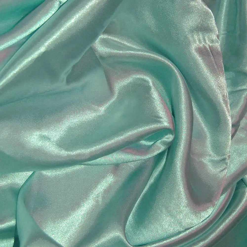 Poly Silk Satin Fabric – Luxury Plain 58" (147cm) Wide Shiny Dressmaking & Wedding Fabric by the Metre