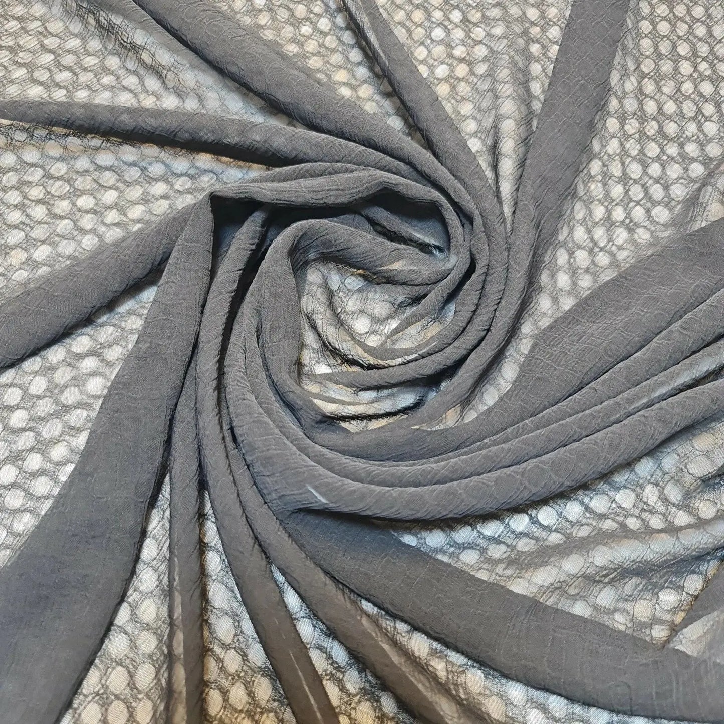 Crepe Chiffon Sheer Fabric | 58" (147cm) Wide Wedding Décor, Drape, Dressmaking & Craft Material – Sold by the Metre