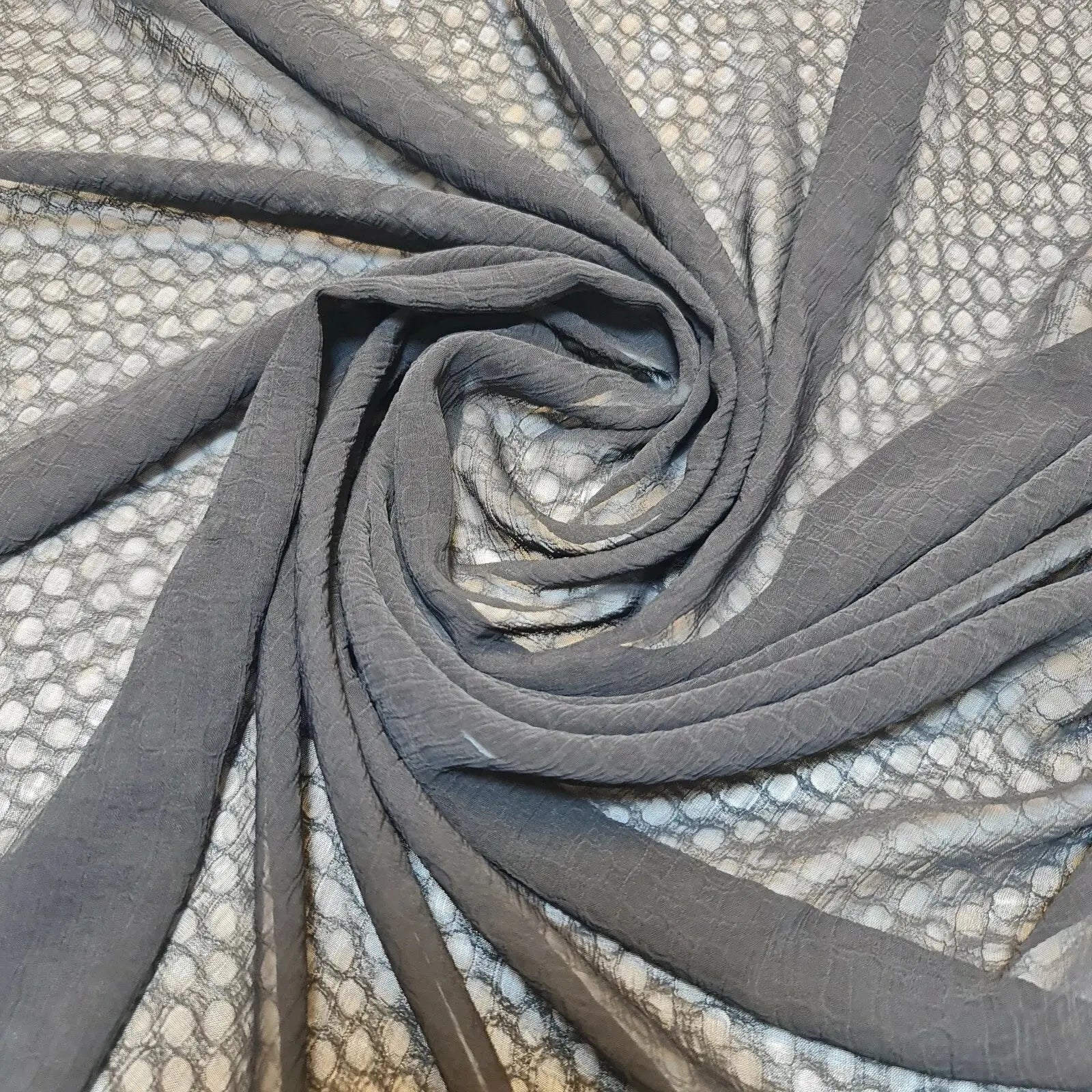 Crepe Chiffon Sheer Fabric | 58" (147cm) Wide Wedding Décor, Drape, Dressmaking & Craft Material – Sold by the Metre