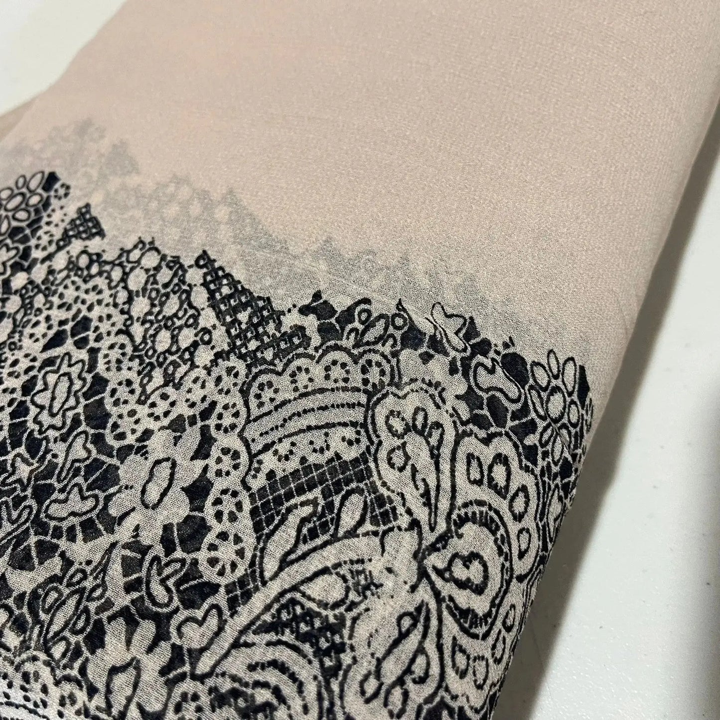 Floral Printed Polyester Georgette & Sheer Chiffon Fabric | 44" (112cm) Wide Lightweight Summer Dressmaking Material – Sold by the Metre