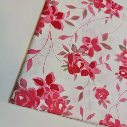 100% Cotton Printed Fabric | Leopard, Ditsy, Vintage, Polka & Rose Floral Designs – 44" (112cm) Wide Soft Dressmaking & Craft Material – Sold by the Metre