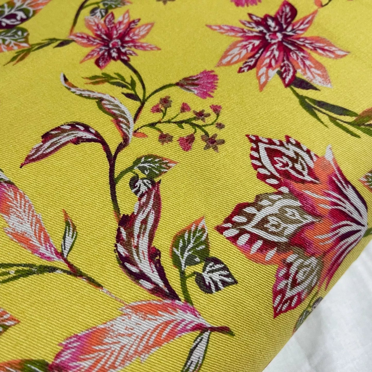 Floral Cotton Poplin & Cotton Drill Fabric | Rose & Hubble Ditsy & Printed Designs 58" (147cm) Wide – Dressmaking, Craft & Quilting Material – Sold by the Meter