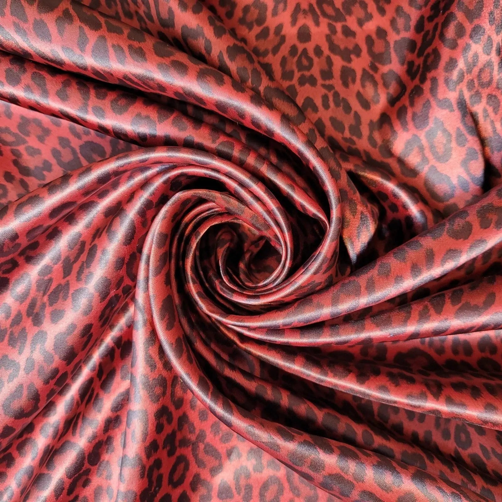 Floral Silk Satin Printed Fabric | 58" (147cm) Wide Soft Silky Dressmaking & Drape Material – Sold by the Metre