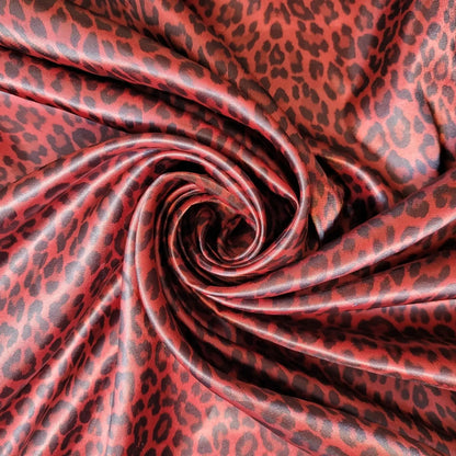 Floral Silk Satin Printed Fabric | 58" (147cm) Wide Soft Silky Dressmaking & Drape Material – Sold by the Metre