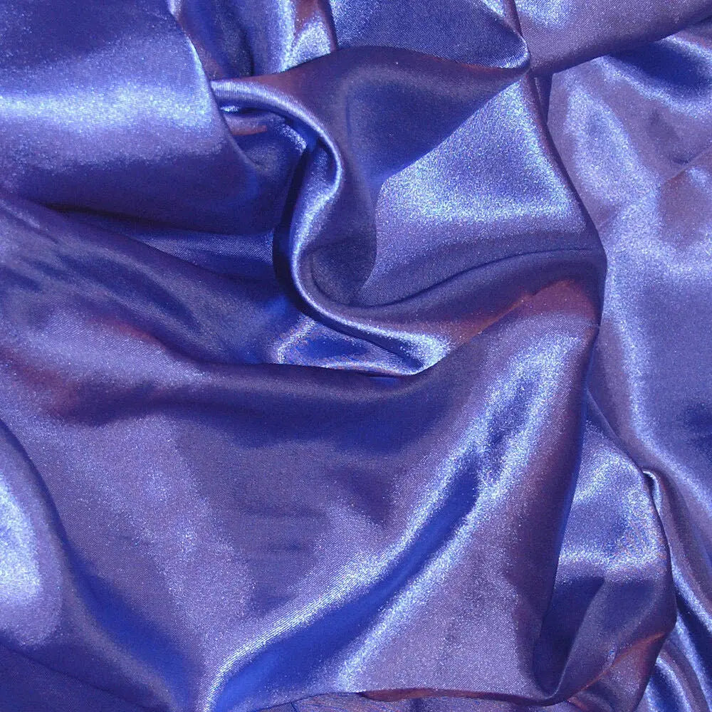 Poly Silk Satin Fabric – Luxury Plain 58" (147cm) Wide Shiny Dressmaking & Wedding Fabric by the Metre