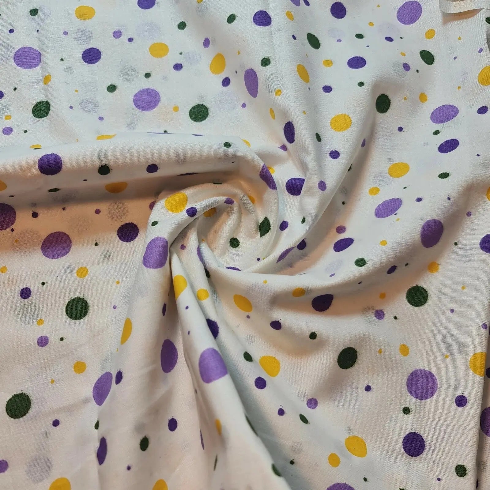 Pea Pin Spot Polka 100% Cotton Lawn Fabric | 44