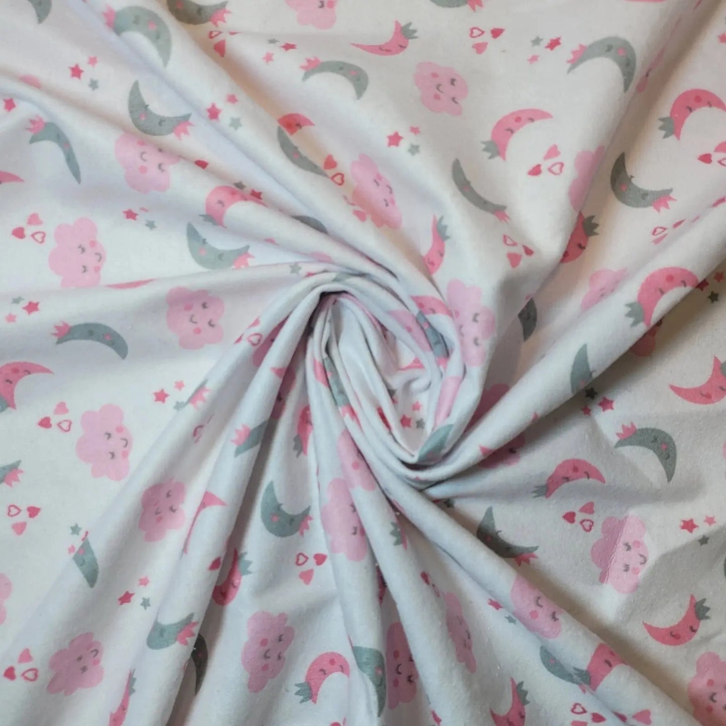 100% Cotton Brushed Flannel Winceyette Fabric | 44" (112cm) Wide Printed Quilting, Sewing & Craft Material – Sold by the Meter