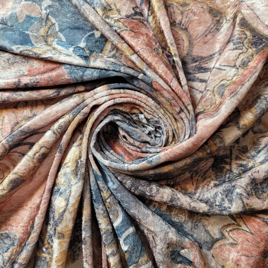 Vintage Baroque Floral Tapestry