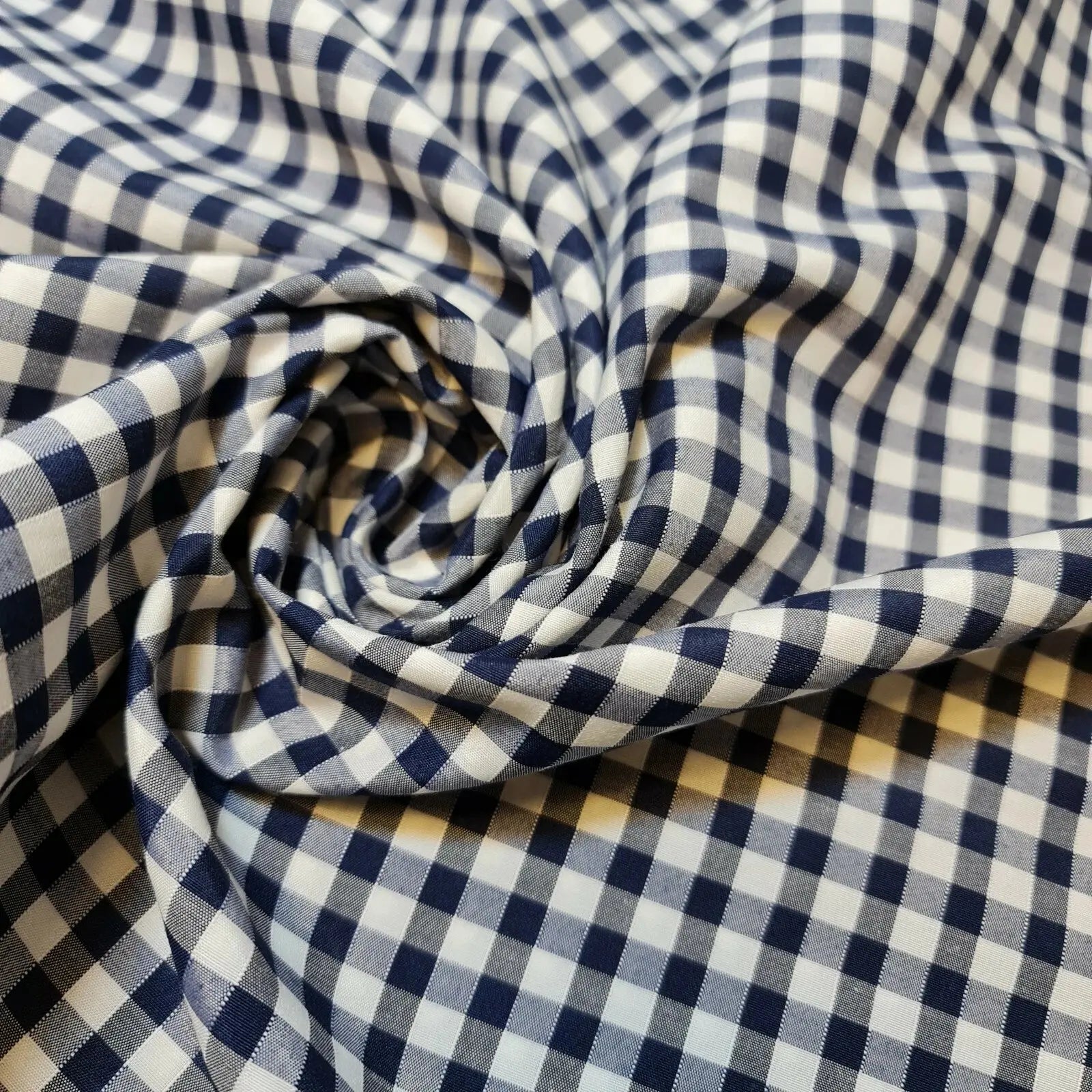 Polycotton Gingham Check Fabric – 1/8