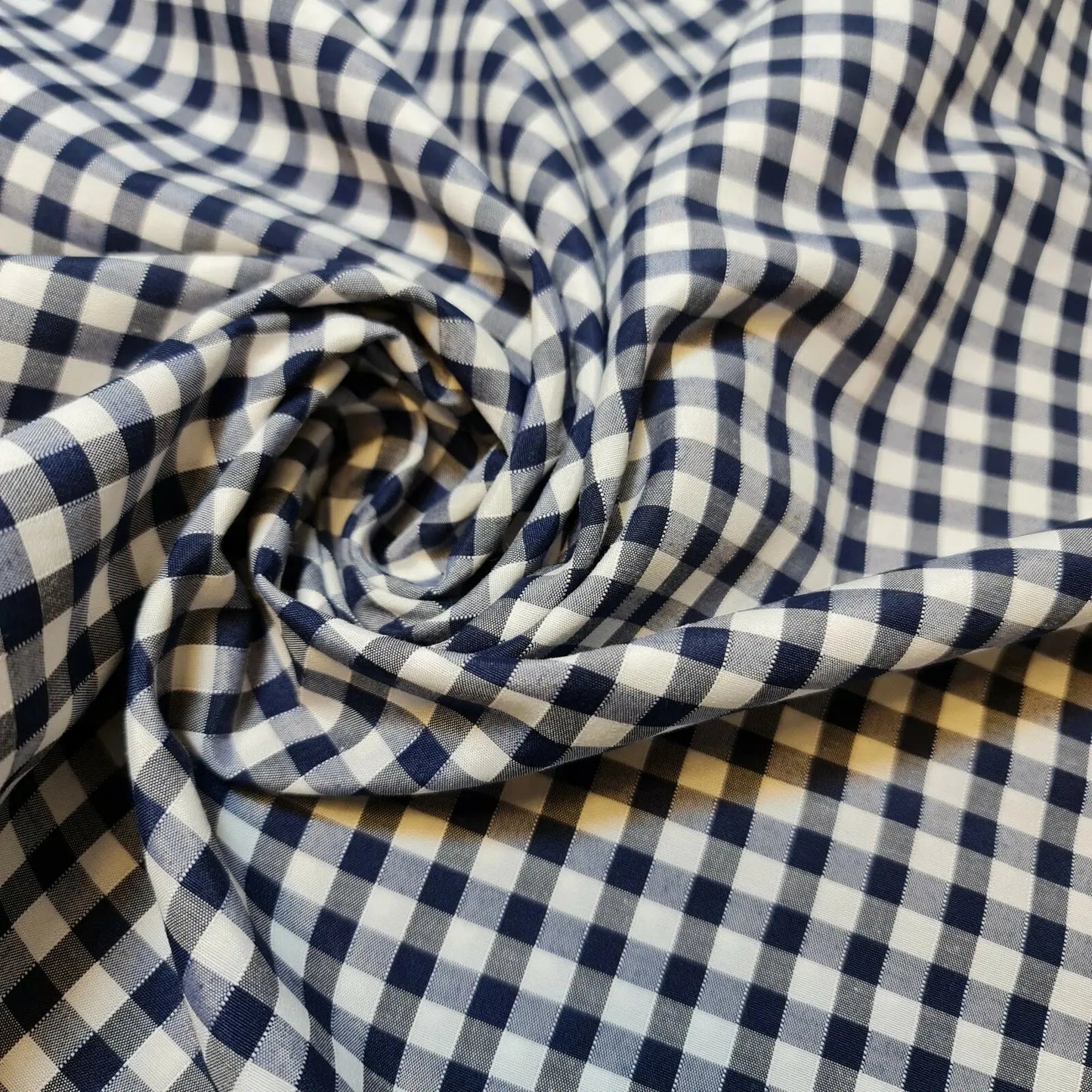 Polycotton Gingham Check Fabric – 1/8", 1/4" & 1" Checks 44" (112cm) Wide Dressmaking & Uniform Fabric by the Metre